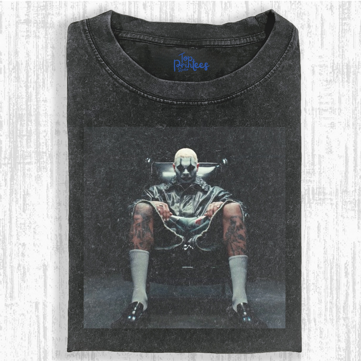 Vintage Washed Graphic T-Shirt – For the Moment & CHRIS BROWN