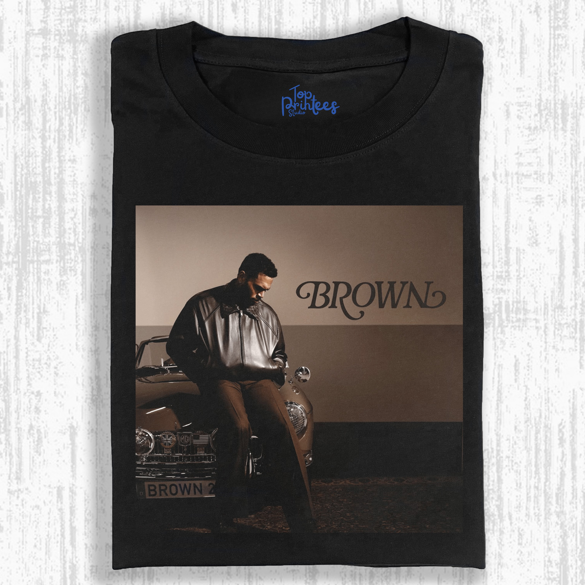 Vintage Washed Graphic T-Shirt –Chris Brown & BROWN