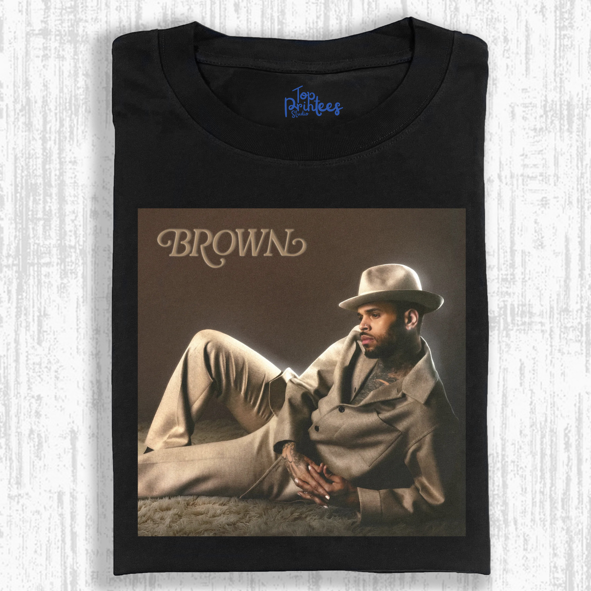 Vintage Washed Graphic T-Shirt –Chris Brown & BROWN
