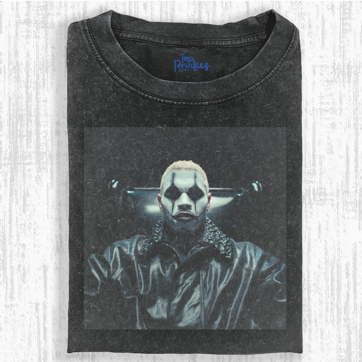 Vintage Washed Graphic T-Shirt – For the Moment & CHRIS BROWN