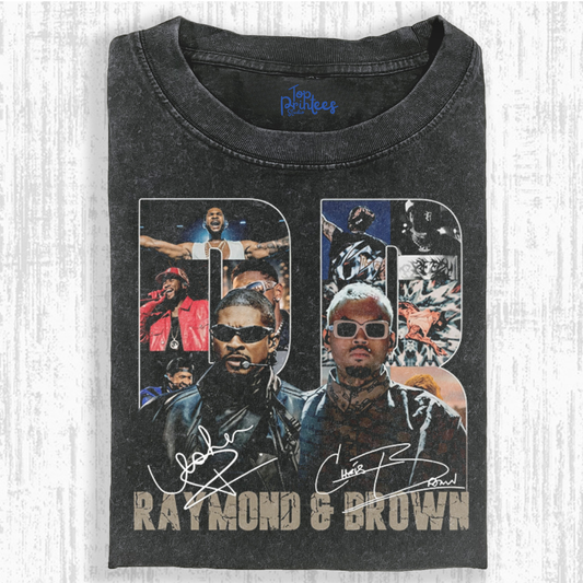 Vintage Washed Graphic T-Shirt – Chris Brown and Usher Tour