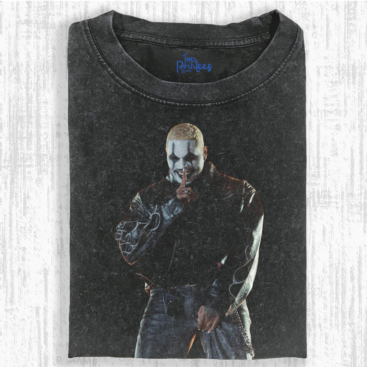 Vintage Washed Graphic T-Shirt – For the Moment & CHRIS BROWN