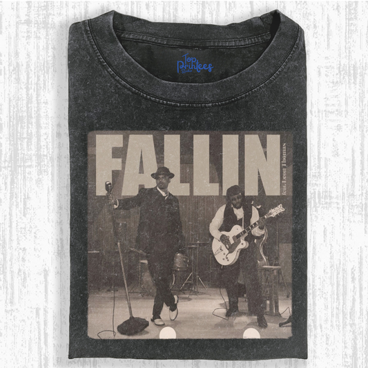 Vintage Washed Graphic T-Shirt – Chris Brown & Fallin