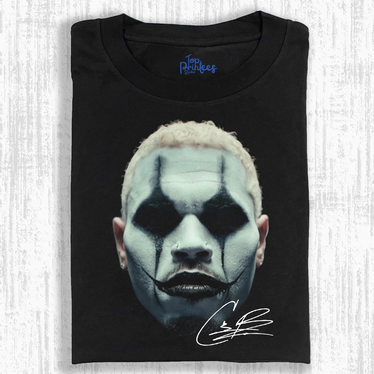 Vintage Washed Graphic T-Shirt – For the Moment & CHRIS BROWN